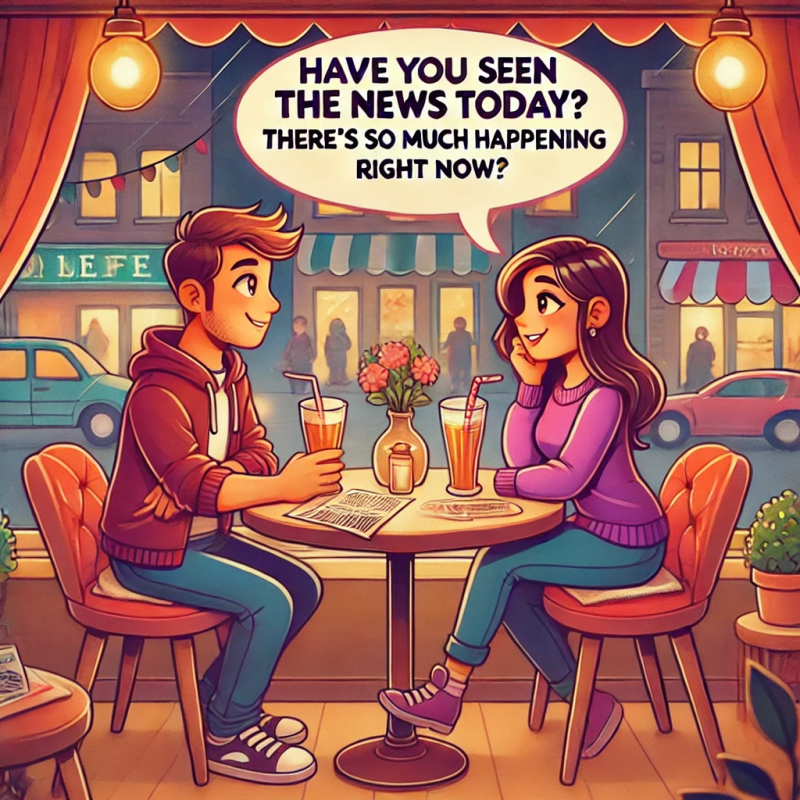 First date conversations-What's happening now